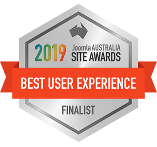 Joomla Australia Site Award 2019 Finalist of Best User Experience Website